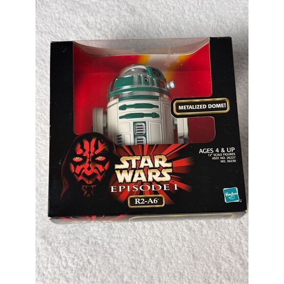 Star Wars Episode I R2-A6 Action Figure Metalized Dome Hasbro 1998 No. 26230 NEW - Picture 1 of 7